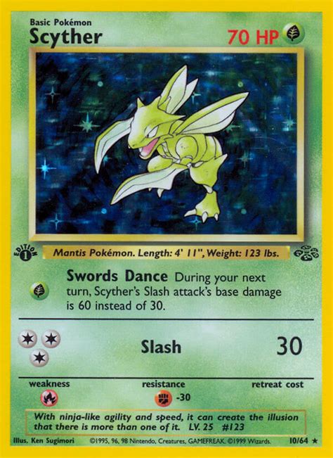 The most common way to organize pokemon cards is by set. Scyther (Jungle JU 10) — PkmnCards