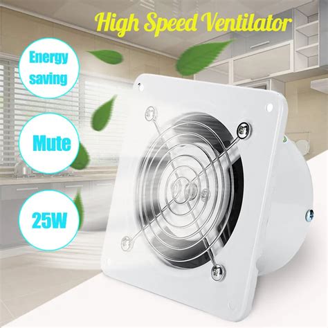 Warmtoo 220v 4 Inch Extractor Exhaust Fan Air Ventilation Fans