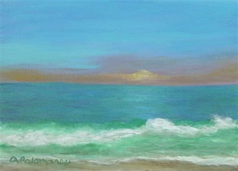 It makes sunset paintings more attractive. Beach Sunset Painting | Amber Palomares Fine Art