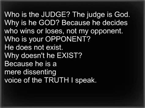 Image result for who is the judge the judge is god quote