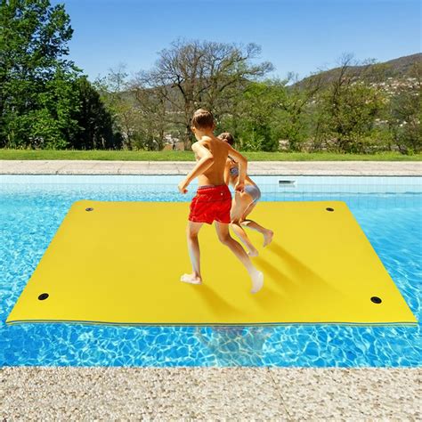 Hallolure Water Floating Mat Foam Pad Bouncy Tear Resistant Xpe Foam