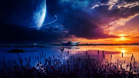 Night Sky 1080p Wallpaper Beautiful Night Sky Wallpapers Top Free