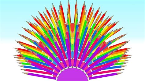 Learn Colors For Kids With Color Crew Pencils L Colors For Kids With 3d