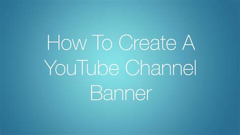 If you want to follow the template's design. How To Create A New YouTube Channel Banner/Art - YouTube