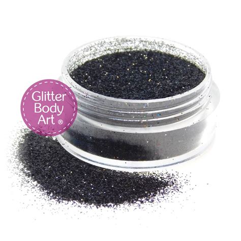 Black Face And Body Glitter Black Temporary Tattoo Store
