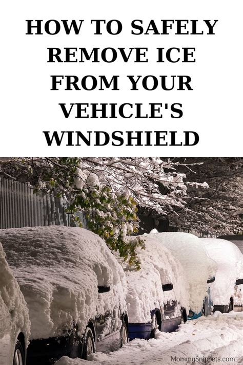 How To Safely Remove Ice From Your Vehicles Windshield Mommy Snippets