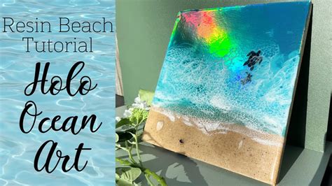Holographic Ocean Resin Art Tutorial Making Waves With Epoxy For