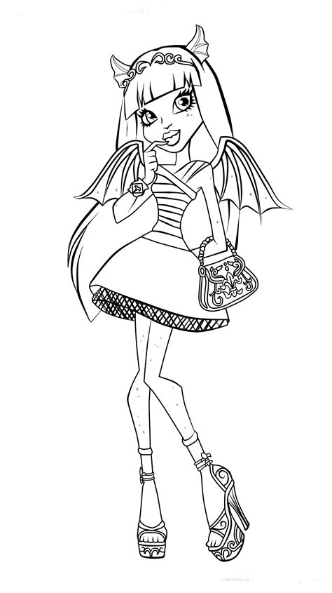 Monster High Printable Coloring Pages Customize And Print