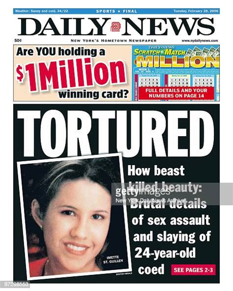 New York Daily News Front Page Dated Feb 28 Headlines Tortured How