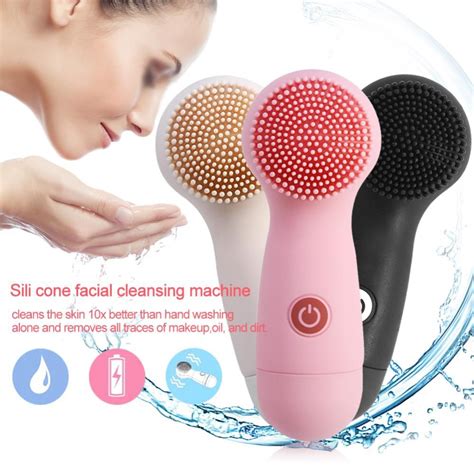 Buy Facial Skin Care Silicone Electric Face Massage Brush Deep Cleansing