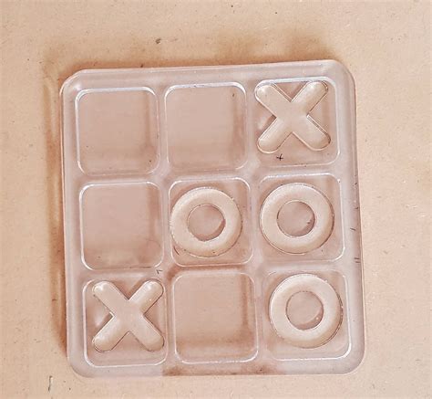 5x5 Tic Tac Toe Board With 9 1 X And O Etsy