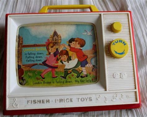 Fisher Price Musical Tv Toy 1499 Via Etsy Childhood Toys Cool