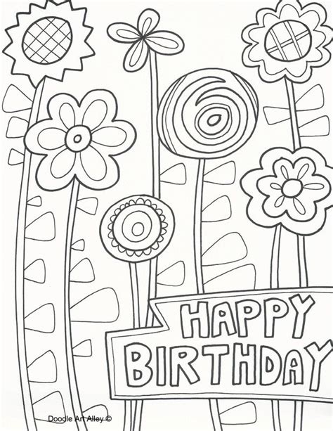 Coloring in may seem like it's all regulated fun and games but the truth. Picture | Happy birthday coloring pages, Coloring birthday ...