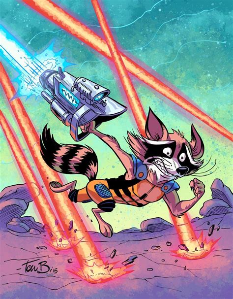 Comic Books Art Comic Art Animation Career Rocket Raccoon Racoon