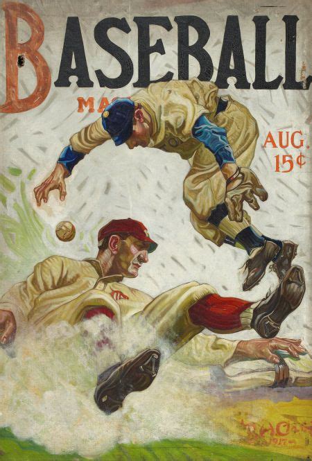 Vintage Baseball Magazine — I Love This Cover Illustration Baseball