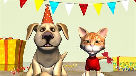 Happy Birthday Dogs And Cats Funny Foto Kolekcija