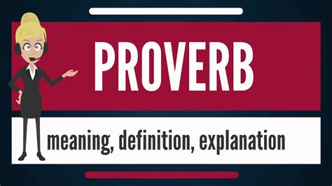 What is PROVERB? What does PROVERB mean? PROVERB meaning ...