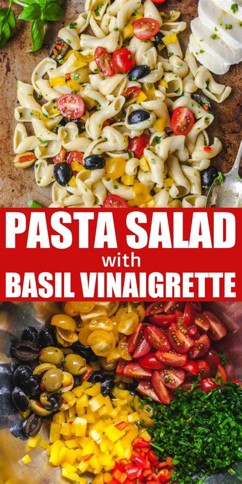Pasta Salad With Basil Vinaigrette Cucina De Yung Best Salad