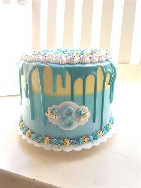 First Drip Cake Theme Sprinkle And Sparkle Birthday Cake Drip Cakes