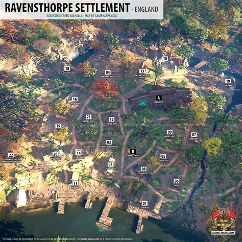 Ravensthorpe Settlement Map Assassin S Creed Valhalla Walkthrough