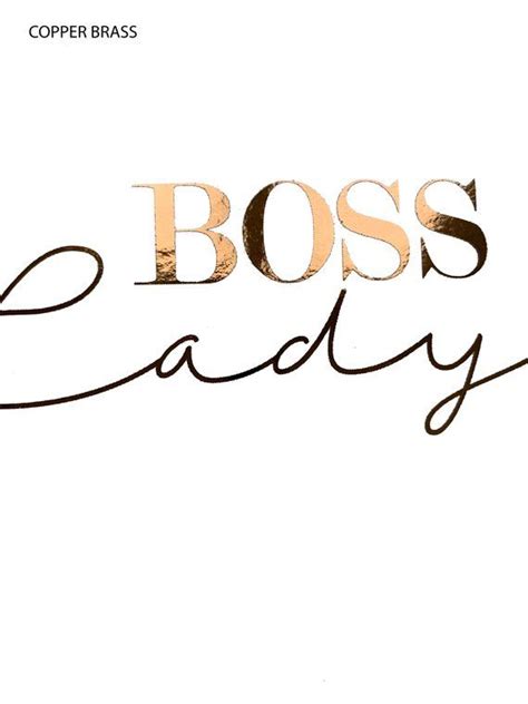 Real Foil Print Boss Lady Cubicle Decor Girl Boss Office Etsy In 2021