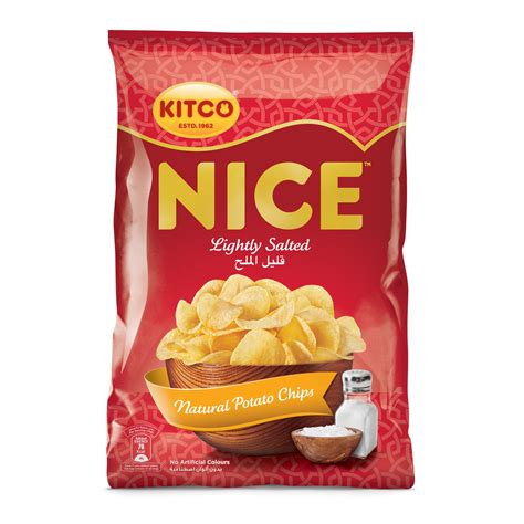 سعر Kitco Nice Lightly Salted Potato Chips 21 X 14g Online At Best