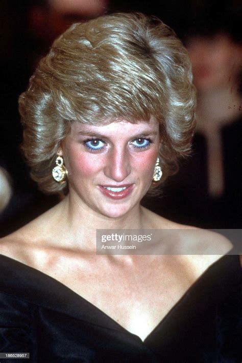 Diana Princess Of Wales Attends A Fashion Show On November 03 1987