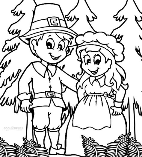 Free printable pilgrim coloring pages. Printable Pilgrims Coloring Pages For Kids | Cool2bKids