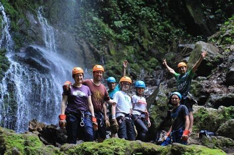 Canyoning Waterfall Rappeling Maquique Adventure Near To Arenal Volcano