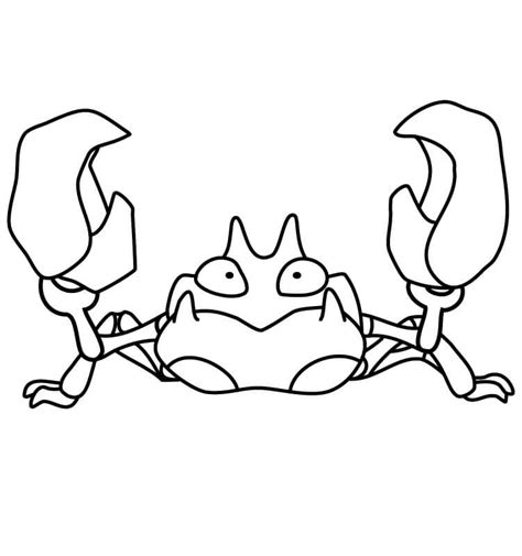 Krabby Pokemon Coloring Page Pokemon Coloring Pages Pokemon Coloring