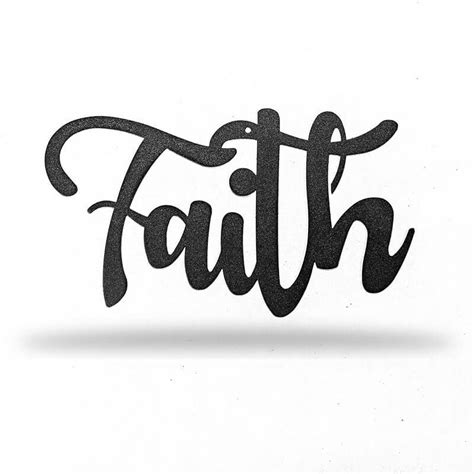 Faith Faith Sign Faith Steel Wall Art
