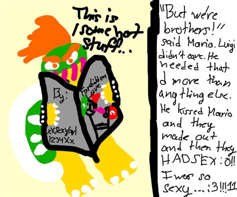 Luigi Look Its From Bowser Drawception