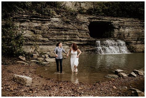 Kissing On Cliffs And Waterfall Frolics In This Epic Engagement Shoot Love Inc Maglove Inc