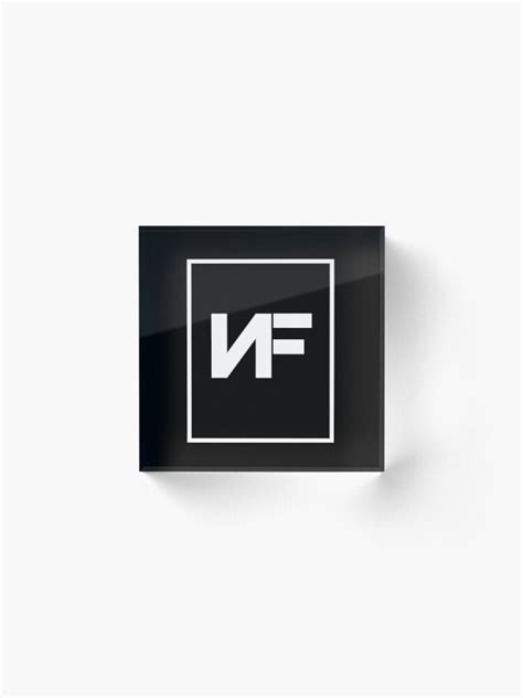 Nf American Rapper Logo Acrylic Block For Sale By Iainw98 Redbubble