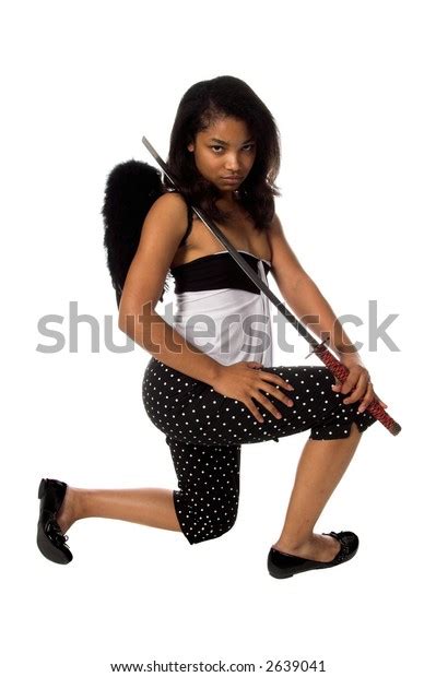 African American Woman Ninja Angel Black Stock Photo 2639041 Shutterstock