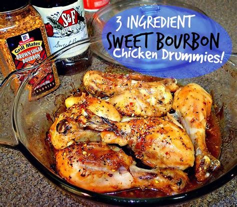 3 Ingredient Sweet Bourbon Chicken Drummies Simply