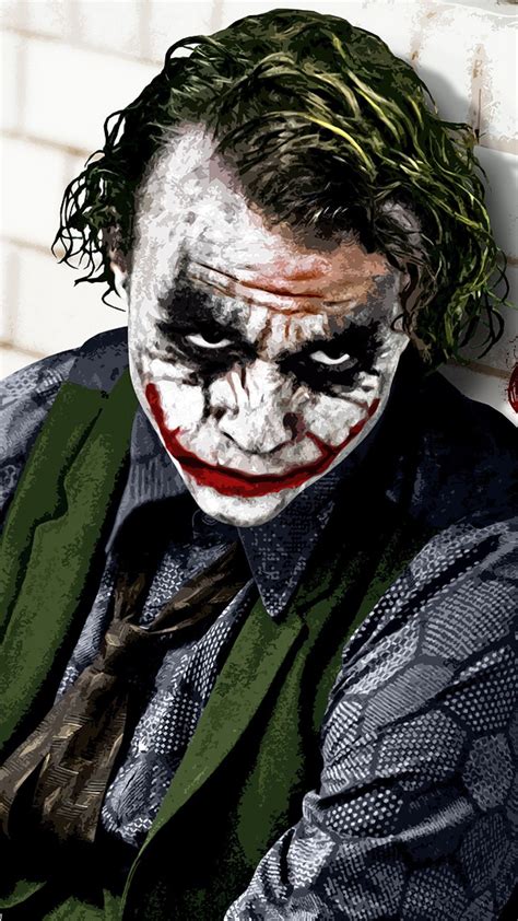 Heath Ledger Joker Iphone Wallpaper Wallpaperwide