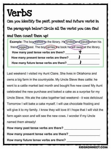 present future verbs worksheet grammar lesson plans verb