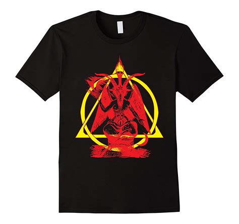 Baphomet Goat Head Satanic T Shirt Sigil Lucifer Satan Devil In T