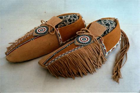 By Jim Lenoch Kiowa Comanche Style Mens Shoes Braintan Rawhide