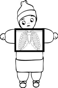 x ray outline clip art at clkercom vector clip art