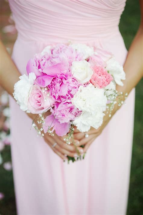 Maybe you would like to learn more about one of these? Rose carnation peony and babies breath bouquet | Carnation ...