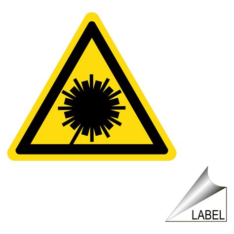 Laser Symbol Label LABEL TRIANGLE 11 A Process Hazards