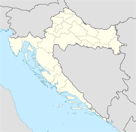 Croatia Location Map •