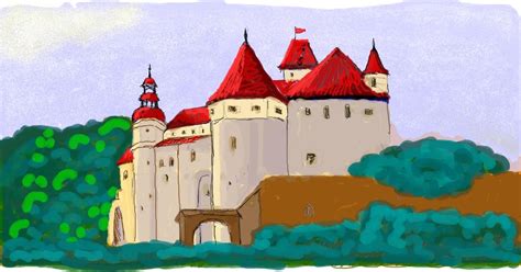 How to draw a castle painting and drawing for kids. Castle Drawing by Helena - Draw and Guess Gallery!