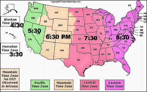 Eastern Time Zone Map Map Of Eastern Time Zones
