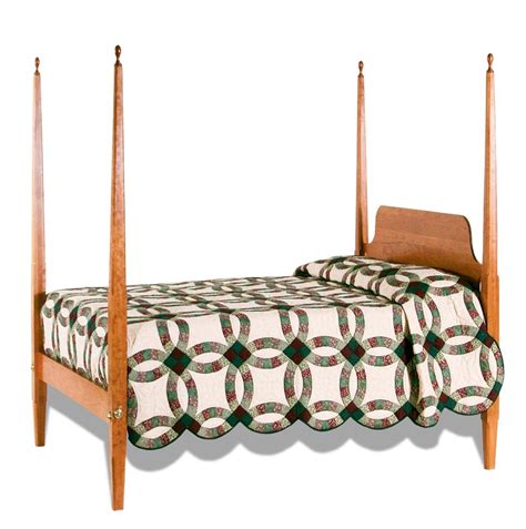 Shaker Style Pencil Post Bed From Dutchcrafters Amish Furniture