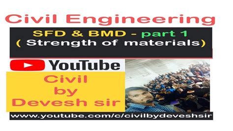The diagram which shows the variation of bending moment along the length of the beam is called bending moment diagram determine the absolute maximum bending moment and shear forces and mark them on sfd and bmd. SFD & BMD part 1 - YouTube