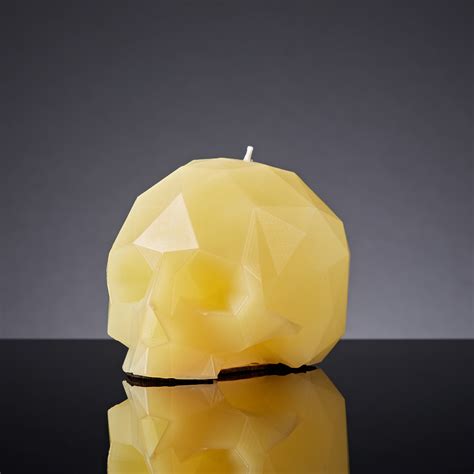 Geometric Skull Candle Ivory Skandle Touch Of Modern