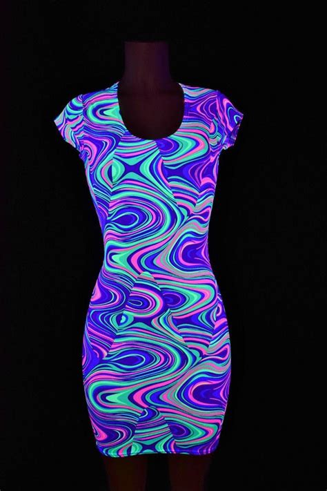 Neon Glow Worm Bodycon Dress Coquetry Clothing